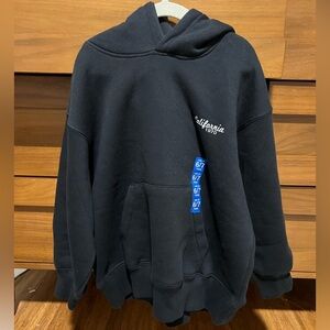 Zara Black Hoodie with California Embroidery
